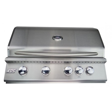 RCS RJC32ALP 32 In. Premier Grill With Rear Burner-Propane  Stainless Steel
